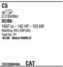 WALKER CIH30849A